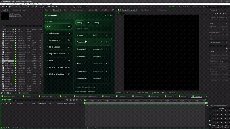246+ Professional Sound Effects
